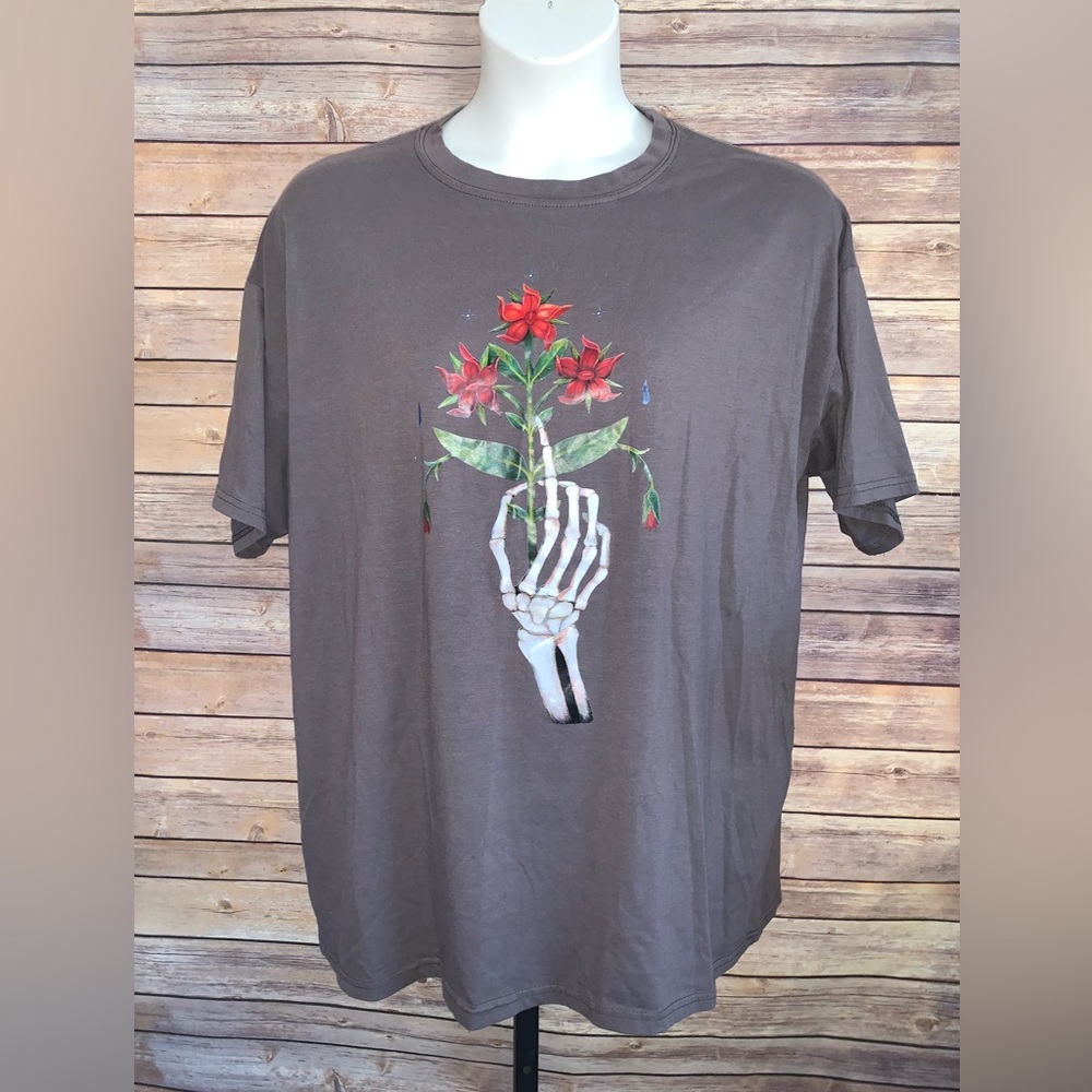 Chicyea Gray Tee Top - Size 3X